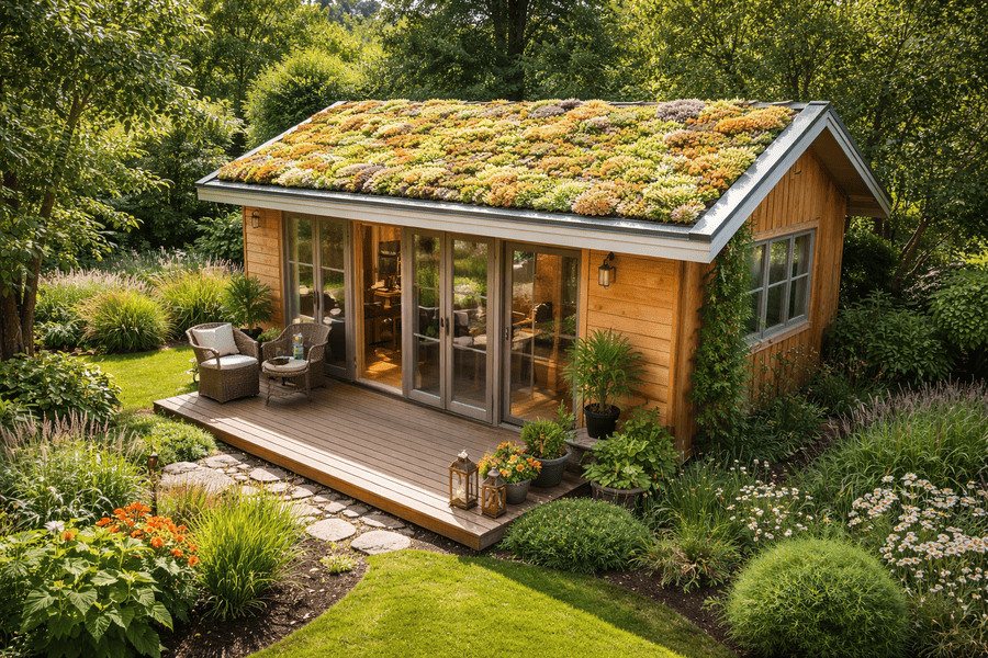 Sedumdach für dein Tiny House